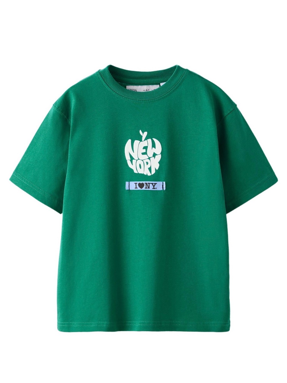 Zara New York Print Short Sleeve T-Shirt Girls 9-10 Years